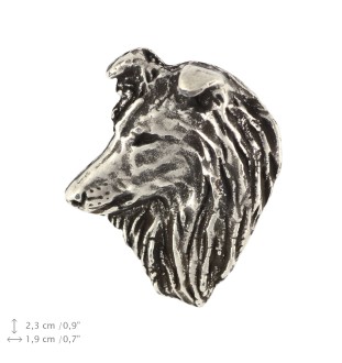 Sheltie pin posrebrzony Art-Dog